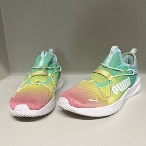 PUMA Kids Sneakers - Pink, Yellow, Mint